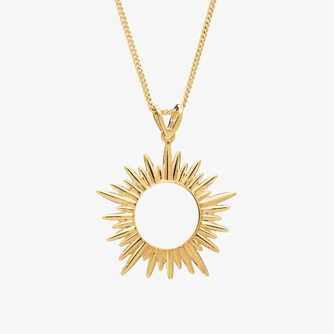 Rachel Jackson Electric Goddess Medium Sun Necklace, Gold