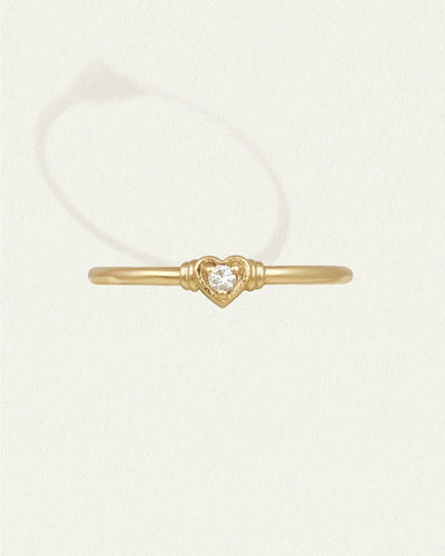 Temple of the Sun Solid Gold Eos Ring, Diamond