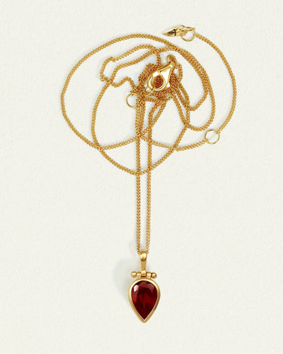 Temple of the Sun Flame Necklace, Gold