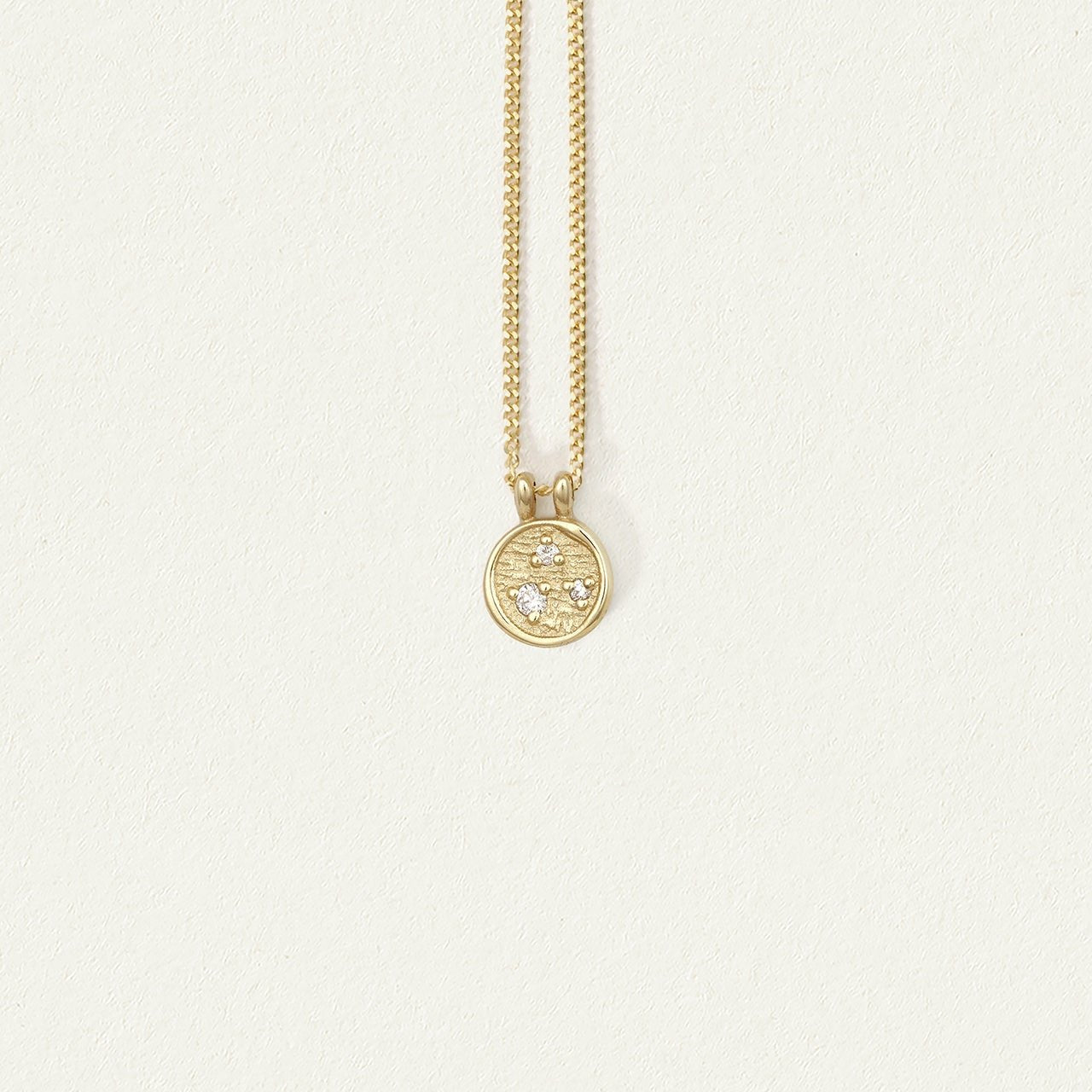 Temple of the Sun Solid Gold Kasia Coin Necklace