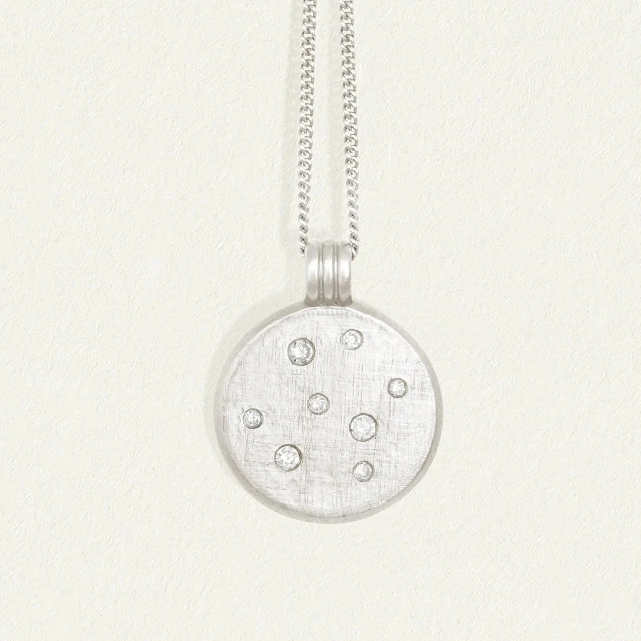 Temple of the Sun Nebula Necklace, Silver