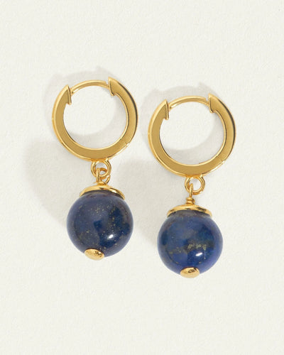 Temple of the Sun Orb Earrings, Gold