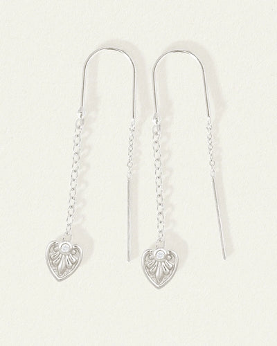 Temple of the Sun Silph Earrings, Silver