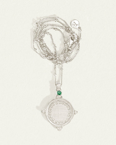 Temple of the Sun Sura Necklace, Silver