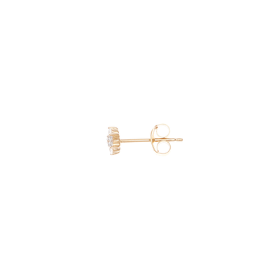 By Charlotte 14k Gold Crystal Lotus Flower Single Stud Earring