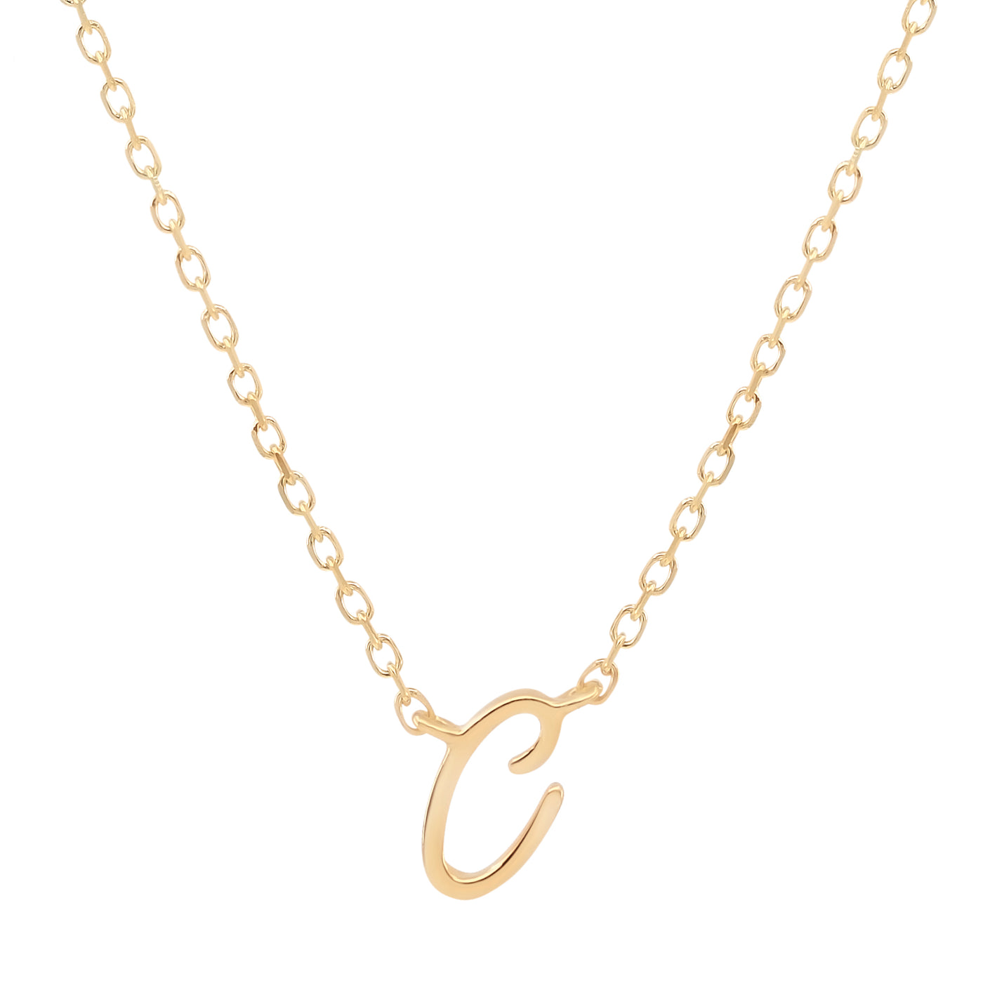 By Charlotte 14k Gold Love Letter Initial Necklace