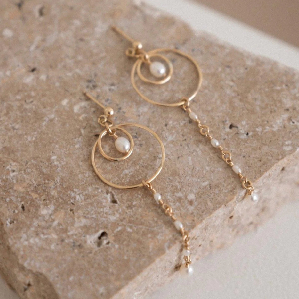 Alana Maria Belle Earrings, Gold