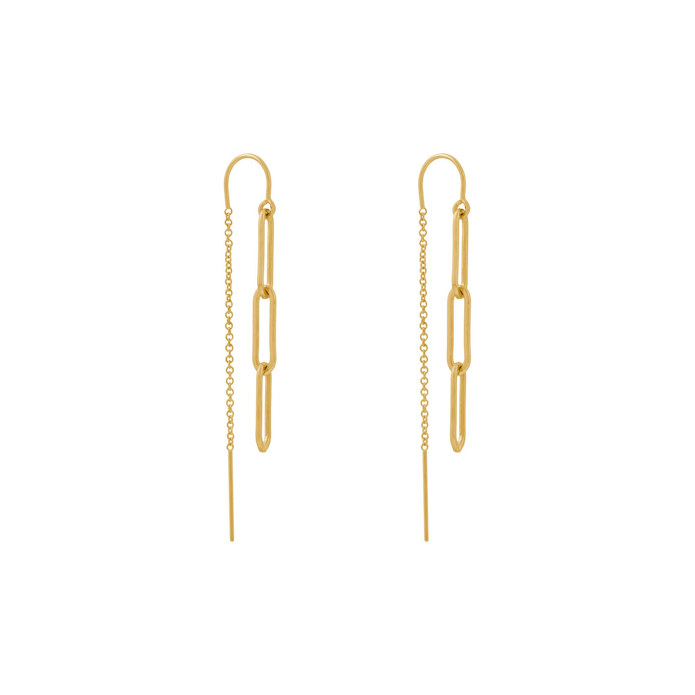 Alana Maria Yves Thread Earrings, Gold