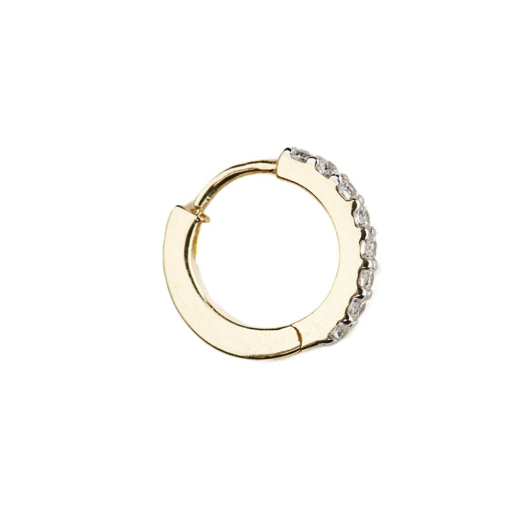 By Charlotte 14k Gold Celestial Single Sleeper Hoop Earring