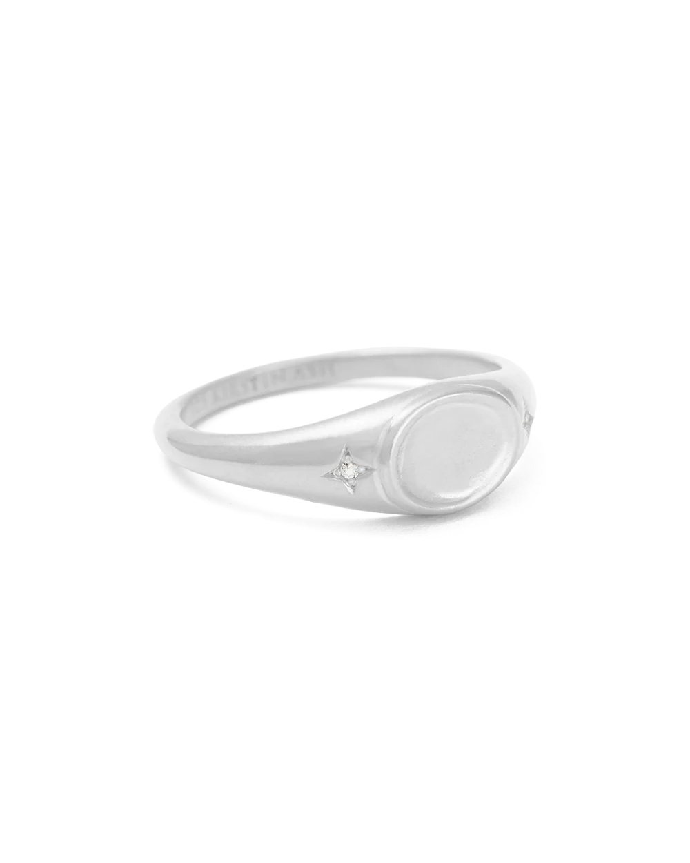 Kirstin Ash Align Signet Ring, Silver