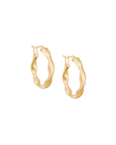 Kirstin Ash Wave Hoops, Gold