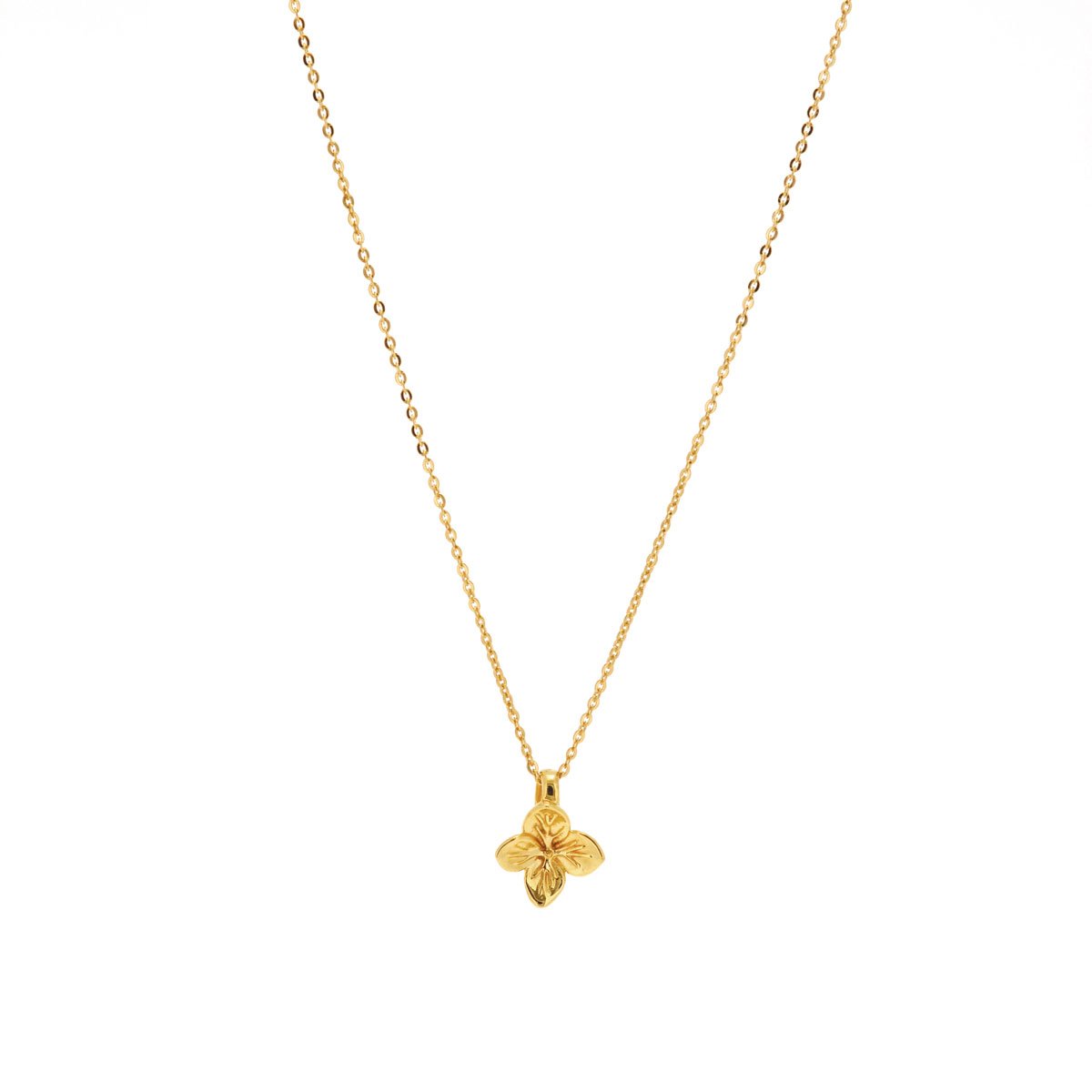 Linda Tahija Hydrangea Necklace, Gold