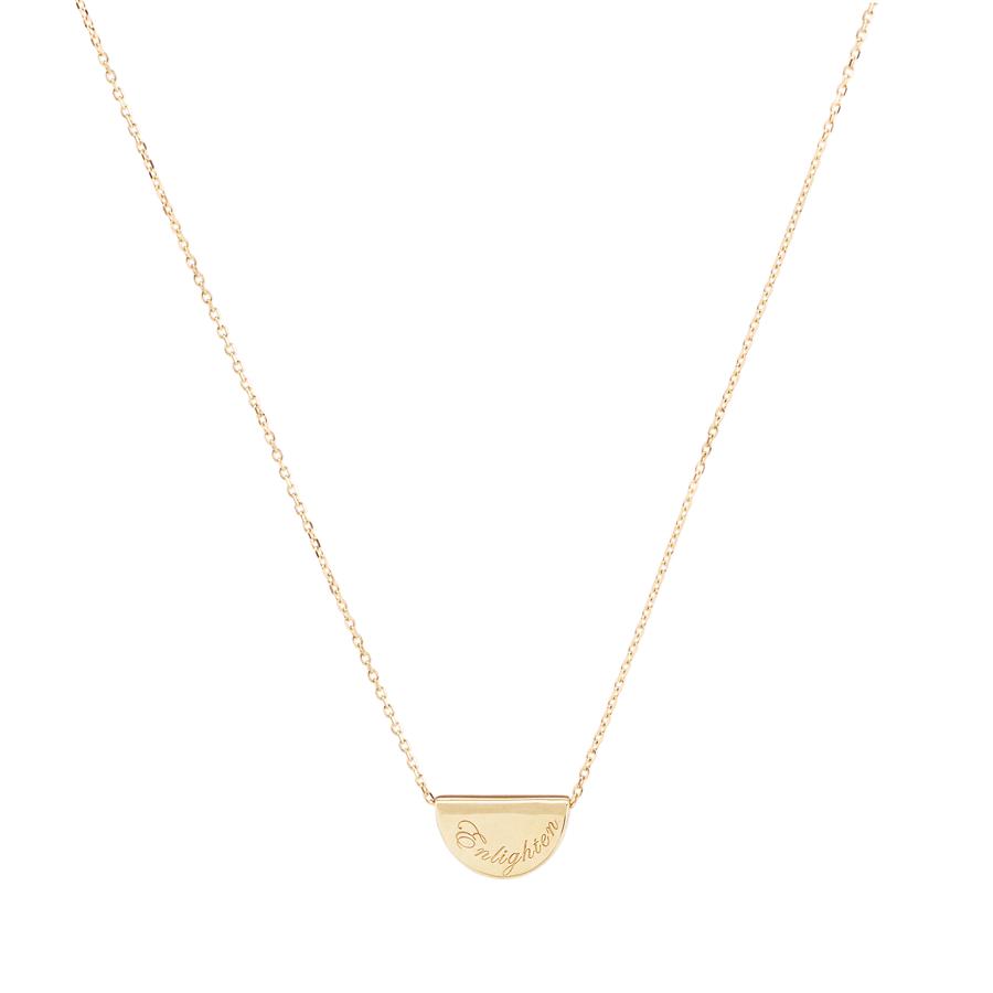 By Charlotte 14k Gold Mini Lotus Necklace