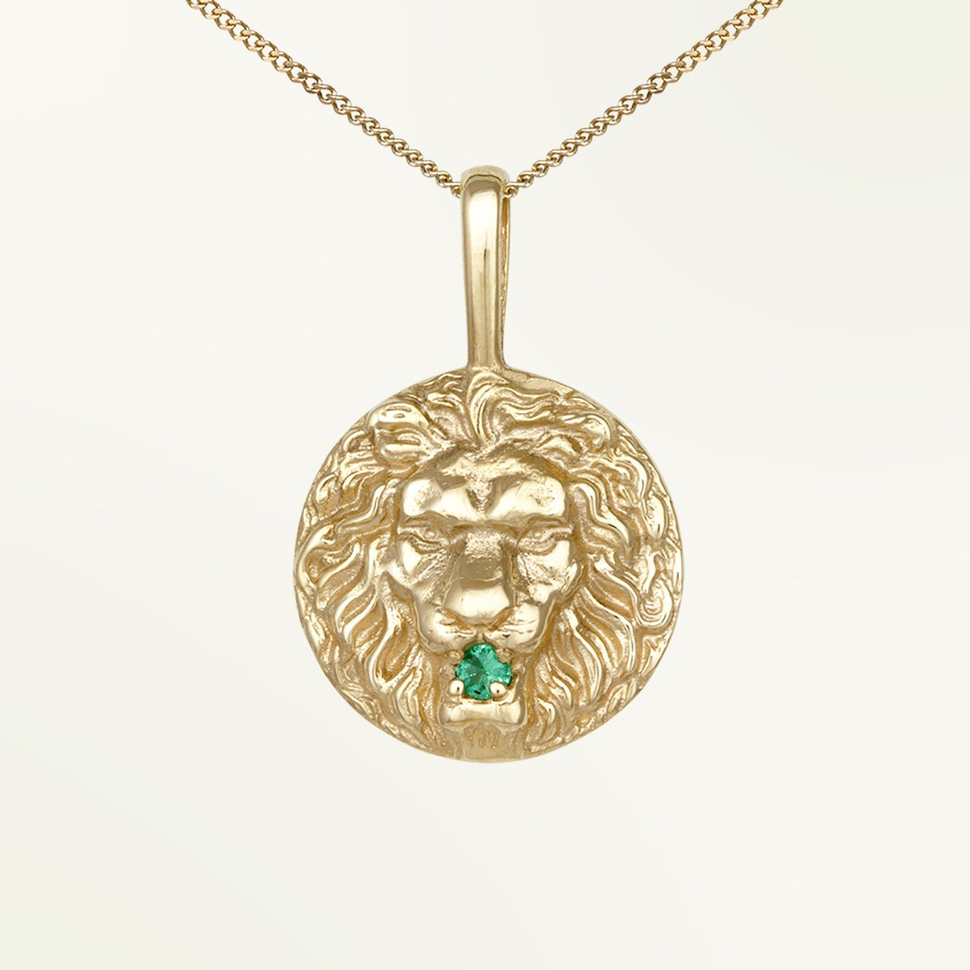 Temple of the Sun Solid Gold Roar Necklace